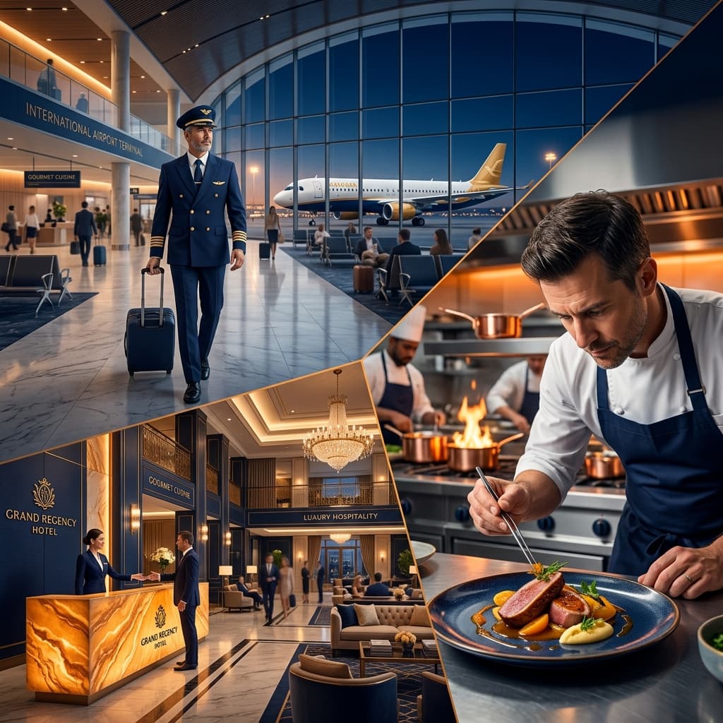 Aviation & Hospitality program illustration